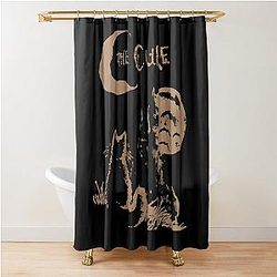 The Cure Moon Alt Indie Rock Band Shower Curtain