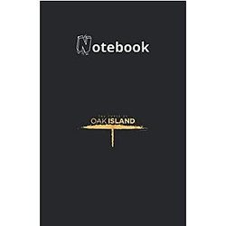 Notebook: The Curse Of Oak Island 118 Pages 5.5''x8'' Lined Paper Notebook White with Black Cover Gift for Kids or Family Detective Notebook