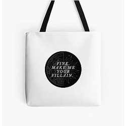 The Darkling Quote - Make Me Your Villain All Over Print Tote Bag