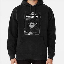 The Demon in the Woods - The Darkling - Black and White Pullover Hoodie