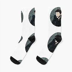 the darkling shadow & bone circle sock