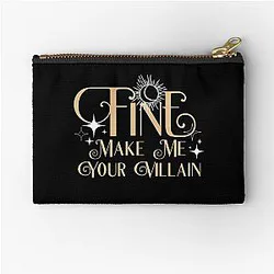 Fine Make Me Your Villain, The Darkling and Shadow, Bone Zipper Pouch