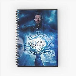 The Darkling Shadow and Bone Dark Smoke Spiral Notebook