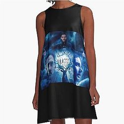 The Darkling - Shadow Bone Dark Smoke A-Line Dress