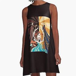 The Sun Summoner vs The Darkling Aline Dress