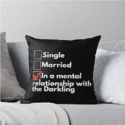 Shadow and Bone In a mental relationship with the darkling Throw Pillow