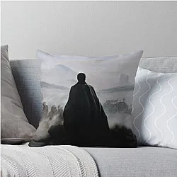 The Darkling above the Sea of Fog Throw Pillow