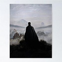 The Darkling above the sea fog Poster