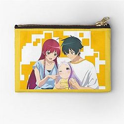 The Devil is a Part-Timer! Emilia x Sadao x Ramus Family Photo Zipper Pouch