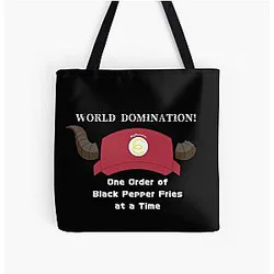 World Domination The Devil is a Part Timer All Over Print Tote Bag