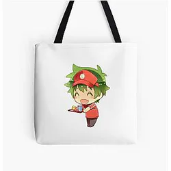 The Devil is a Part-Timer! Sado Maō Chibi All Over Print Tote Bag