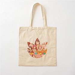 The Devil is a Part-Timer Anime All Character Group Leaf Cotton Tote Bag