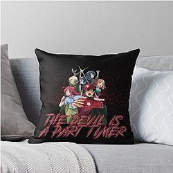 The Devil is a Part-Timer Design Throw Pillow