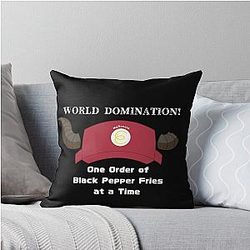 World Domination. The Devil is a Part Timer Throw Pillow