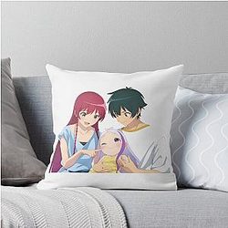 The Devil is a Part-Timer Chibi Throw Pillow