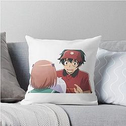 The Devil is a Part-Timer! Throw Pillow