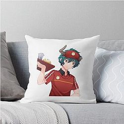 The Devil is a Part-Timer! Throw Pillow