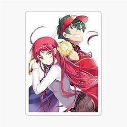 The Devil is a Part-Timer! Emilia Yusa x Sadao Maou Sticker