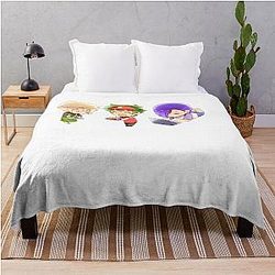 The Devil Is a Part-Timer Chibi Throw Blanket