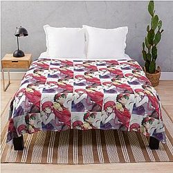 The Devil is a Part-Timer! Emilia x Sadao Throw Blanket