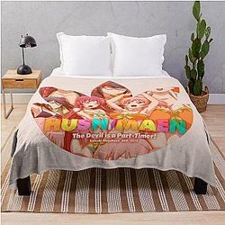 The Devil is a Part Timer Anime Group Throw Blanket