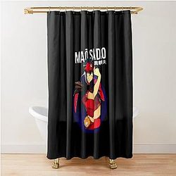 Ataraku Maou Sama The Devil is a Part-Timer Sticker Shower Curtain