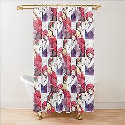 The Devil is a Part-Timer! Emilia x Sadao Shower Curtain