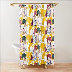 The Devil is a Part-Timer! Emilia x Sadao x Alas Ramus Family Photo Shower Curtain