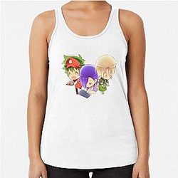 The devil is a part-timer Chibi Racerback Tank Top