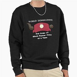 World Domination! The Devil is a Part-timer. Pullover Sweatshirt