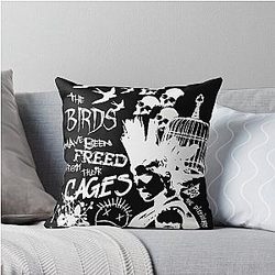Punk Band Tribute The Distillers Throw Pillow