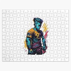 Young Anime Boy Jigsaw Puzzle