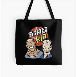 The Fighter and Kid All Over Print Tote Bag