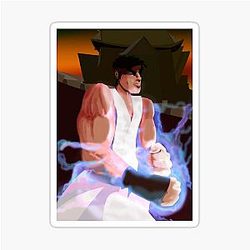 Street Fighter Ryu Fan Sticker