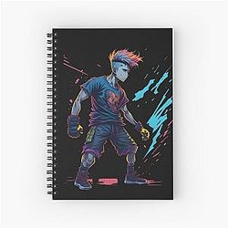 Become the Hero of Your Story with Anime Art - Digital and Clothing Young Anime Fighter Spiral Notebook