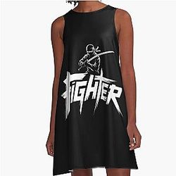 Fighter Ninja Warrior Samurai A-Line Dress