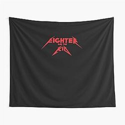 Fighter and Kid Fan Art Tapestry
