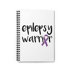 Spiral Notebook Children's Violet Stripe Supporter Novelty Item