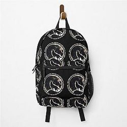 Once More Into the Fray Abstract Wolf Design Backpack