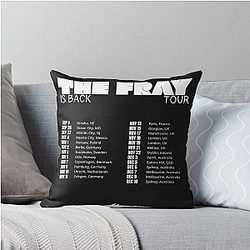 The Fray Back Tour Dates Throw Pillow