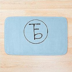 the front bottom logo Essential T-Shirt Bath Mat