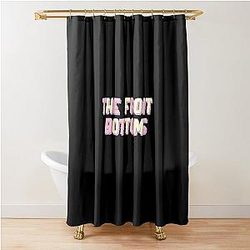 The Front Bottom Pink Shower Curtain