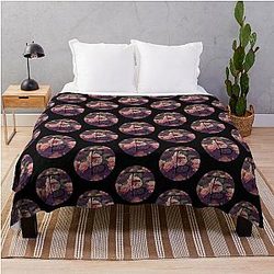 The Front The Bottoms Floral Logo Throw Blanket