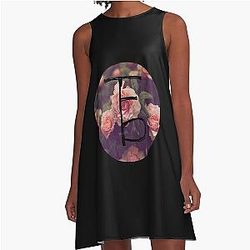 The Front Bottoms Floral Logo Pullover A-Line Dress