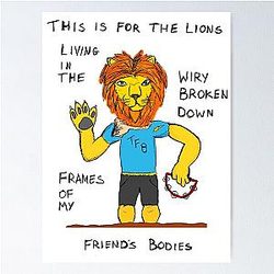 The Front Bottoms Twin Size Mattress Lion Poster