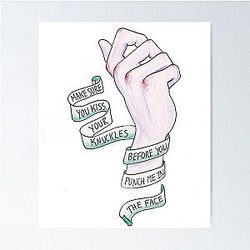 Kiss Your Knuckles - The Front Bottoms Poster