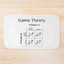 Game Theory - Prisoner's Dilemma Bath Mat