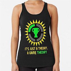 Theorist Official Slogan and Logo for Game Analysis - Christmas Party Gift Ideas for The Racerback Tank Top