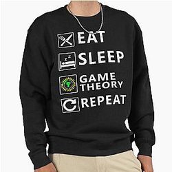 Eat Sleep Game Repeat - Christmas and Birthday Gift Ideas for The Gamers Lovers Pullover Sweatshirt