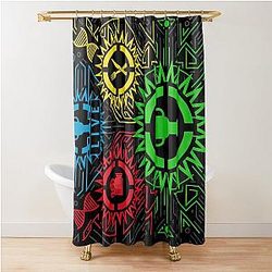 Theory 10th Anniversary Game For Fan Shower Curtain